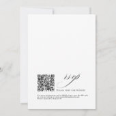 Romantic Script Calligraphy Simple & Chic Wedding Kaart (Achterkant)