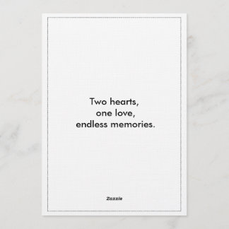 Romantic Script Wedding Invitation – Customizable  Kaart