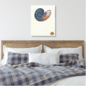 Romantic Seashell Canvas Afdruk (Insitu (Slaapkamer))
