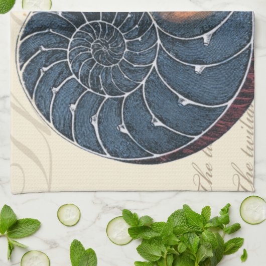 Romantic Seashell Theedoek (Gevouwen)