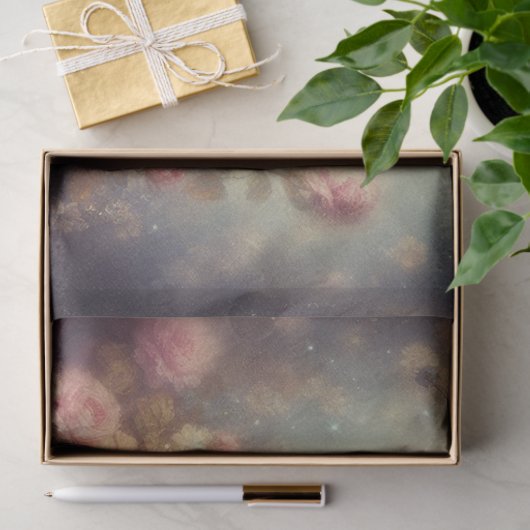 Romantic Shabby Chic Floral Cat Decoupage Tissuepapier (Geschenk)