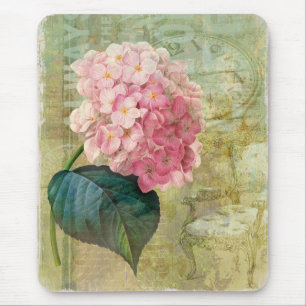 Romantic Shabby Chic Hydrangea Victoriaans stijl Muismat