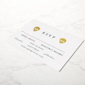 Romantic Skeletons Folie Uitnodiging (Gedraaid)