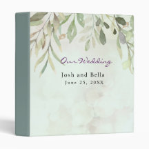 Romantic Soft Botanical Greenery Wedding