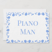 Romantic Soft Pretty Song Noms Cartes de table (Dos)