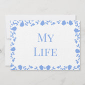 Romantic Soft Pretty Song Noms Cartes de table (Devant)