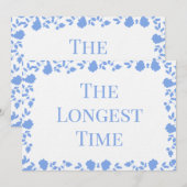 Romantic Soft Pretty Song Noms Cartes de table (Devant / Derrière)