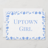 Romantic Soft Pretty Song Noms Cartes de table (Devant)