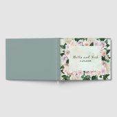 Romantic Soft Roos en Hydrangea Wedding Gastenboek (Volledig)