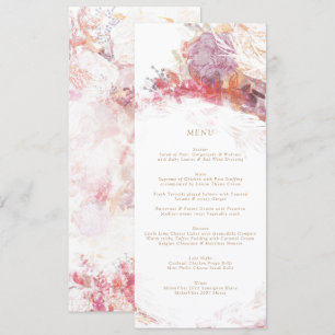 Romantic Spring Pink Flower Weddenschappen Recepti Kaart