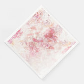 Romantic Spring Pink Flowers Weddenschap Servet (Hoek)