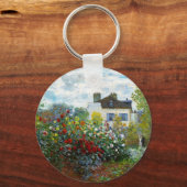 Romantic Spring Wedding Monet Garden Sleutelhanger (Voorkant)