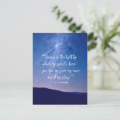 Romantic Stars Cummings Quote Briefkaart (Staand voorkant)