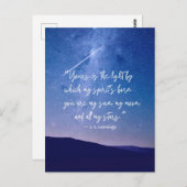 Romantic Stars Cummings Quote Briefkaart (Voorkant / Achterkant)