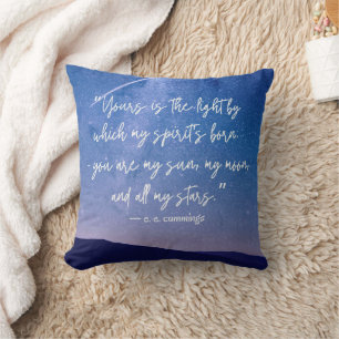 Romantic Stars Cummings Quote Kussen