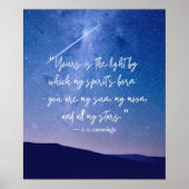 Romantic Stars Cummings Quote Poster (Voorkant)