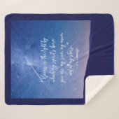 Romantic Stars Cummings Quote Sherpa Deken (Voorkant (horizontaal))