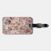 Romantic Steampunk |  Ephemera-monogram Bagagelabel (Achterkant horizontaal)