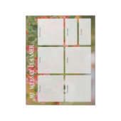 Romantic Summer Bougainvillea Weekly Planner Notitieblok (Gedraaid)