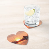 Romantic Sunset Heart Onderzetter (Insitu)