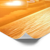 Romantic Sunset of Hearts Poster (Hoek)