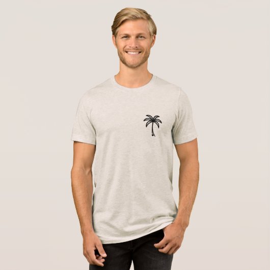Romantic Sunset Stroll Tri-Blend Shirt (Voorkant volledig)