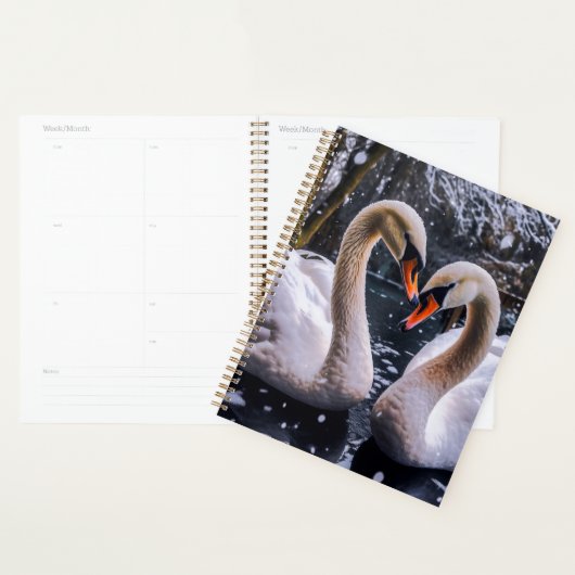 Romantic Swans in a Winter Wonderland Planner (Display)