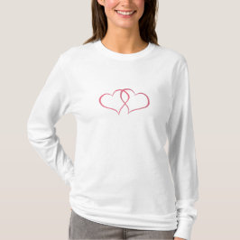 Romantic Sweet Hearts Roze Roze T-shirt