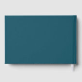 Romantic Teal Modern Photo (Verso)