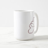 Romantic Teddy Bear & Hearts Mug (Devant droit)