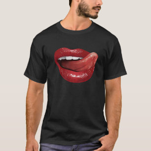 Romantic Tongue voor mam Papa jongens mannen T-shirt