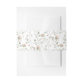 Romantic Trailing Floral Uitnodigingen Wikkel