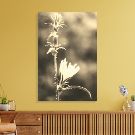 Romantic Trees & Flowers – Botanical Fantasy Boho Canvas Afdruk (Insitu (Woonkamer))