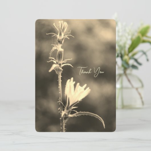 Romantic Trees & Flowers – Botanical Fantasy Boho Feestdagenkaart (Staand voorkant)