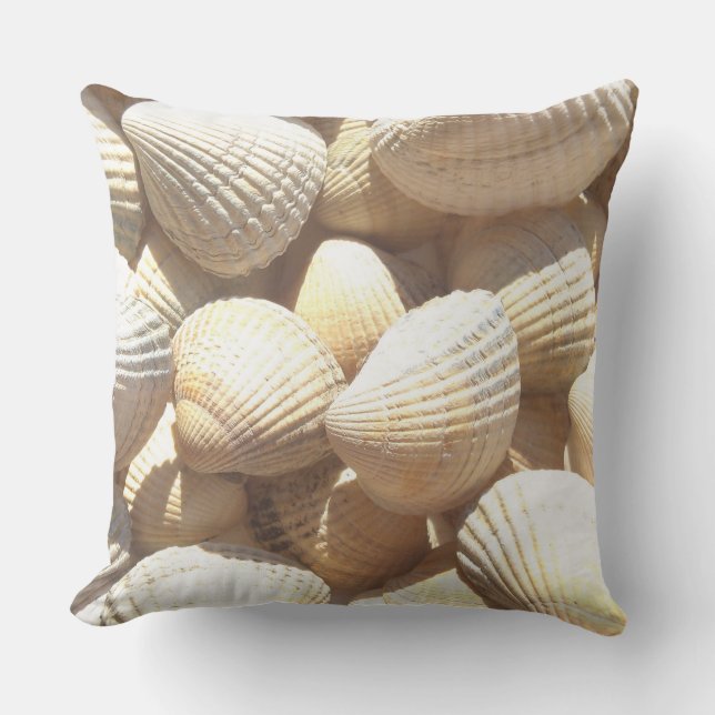 Romantic Tropical Beach Exotic Summer Sea Shells Buitenkussen (Voorkant)
