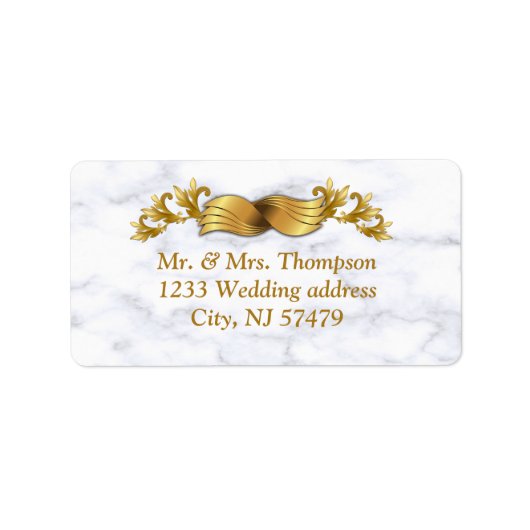 Romantic Tropical Wedding Labels (Voorkant)
