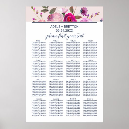 Romantic tuinbouwgrafiek poster (Voorkant)