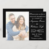 Romantic Uitnodiging tot weduwschap (Voorkant / Achterkant)