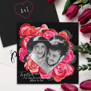 Romantic Valentijnsdag Kaart Hartfoto Lijst