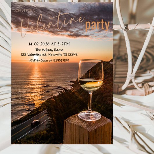 Romantic Valentine’s Day Party Kaart