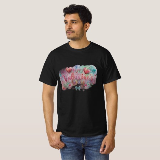 Romantic Valentine’s Day Quote T-Shirt (Voorkant volledig)