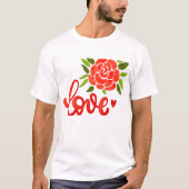 Romantic Valentine’s Day Quote T-shirt (Voorkant)