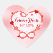 Romantic Valentine’s Day Sticker – Forever Yours (Devant)