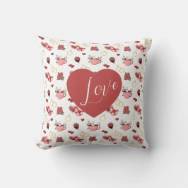 Romantic Valentine’s Day Throw Pillow Kussen