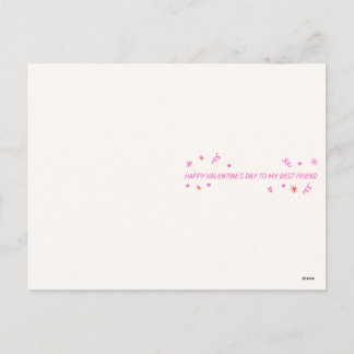 Romantic Valentine’s Day To My best Friend Card Feestdagenkaart