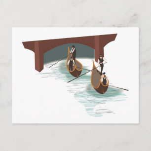 Romantic Venice Gondolas Briefkaart