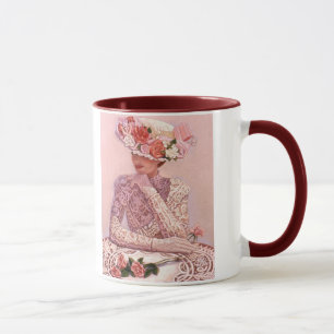 Romantic Victoriaans Lady Coffee-Mok Mok