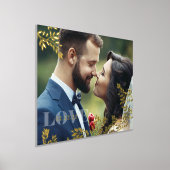 Romantic Vines Weddenschap Date Folie Afdrukken (Laagn)