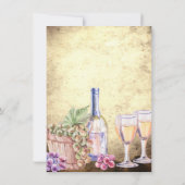Romantic Vineyard Winery Wine Wedding Save The Date (Achterkant)