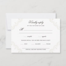 Romantic Vintage Lace Border Wedding